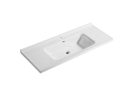 Nouvelle collection de lavabos doubles pour salle de bain, lavabos rectangulaires modernes, articles sanitaires en céramique