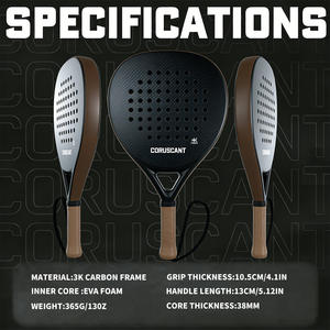 Профессиональная ракетка для падела круглой формы |   Углеродное волокно 3k с сердцевиной из ЭВА |   Технология Vibradrive с концепцией крутильного привода |   Легкий - Product Image 2