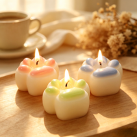 Katzenpfoten-Aromatherapie-Kerze Kreatives Duft-Geschenk für Zuhause Handgefertigte Geformte 100% Organische Valentinstag Weihnachten