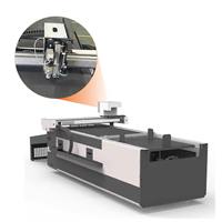 Machine de découpe à plat numérique CNC automatique à deux lames, à découpe vibrante de contour, pour autocollants magnétiques adhésifs 3M et DTF, avec pompe et moteur