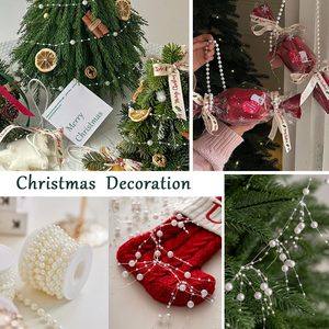 Cadena de Perlas de 5 Metros al por Mayor, Cadena de Perlas para Decoración de Árboles de Navidad, Manualidades, Adornos Colgantes para Fiestas de Cumpleaños y Bodas - Product Image 6