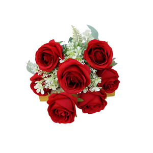 <span class=keywords><strong>Ramos</strong></span> <span class=keywords><strong>de</strong></span> Boda <span class=keywords><strong>de</strong></span> Seda <span class=keywords><strong>Baratos</strong></span> con 11 Rosas, <span class=keywords><strong>Flores</strong></span> Artificiales al por Mayor - Product Image 2