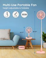 Ventilateurs de table en plastique rechargeables USB portables Offre Spéciale ventilateur pliable multifonctionnel pour l'extérieur et le bureau