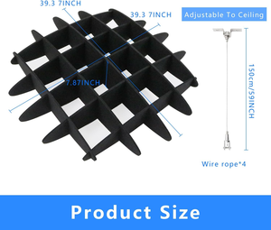 Pannello Fonoassorbente in PET Leggero e Facile da Installare per Soffitto Ufficio Pannello Acustico Sospeso in Poliestere - Product Image 5