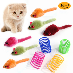 Eco-Friendly Various <b>Interactive</b> Movement <b>Cat</b> <b>Toys</b> 21 Pcs/Pack Soft Pet Faux Fur Stuffed Tunnel Catnip Pickle Made Rubber Nylon - Product Image 4