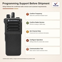 Radio portable Motorola DP4401e VHF ou UHF DMR 64 canaux GPS Bluetooth WiFi IP68 compatible IMPRES pour l'approvisionnement de projets