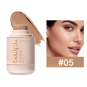 Barra de Contorno en Crema de 8 Tonos, Barra de <span class=keywords><strong>Bronceador</strong></span> para Sombrear el Rostro, Barra de Contorno Cremosa de Larga Duración, Mezclable e Impermeable - Product Image 6