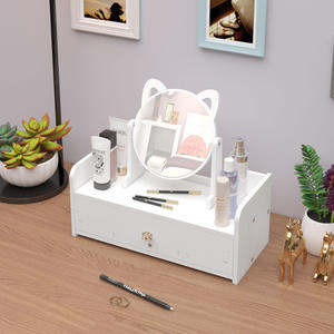 Organizador <span class=keywords><strong>de</strong></span> Joyas Multifuncional, Almacenamiento <span class=keywords><strong>de</strong></span> Productos <span class=keywords><strong>para</strong></span> el Cuidado <span class=keywords><strong>de</strong></span> la Piel, Organizador <span class=keywords><strong>de</strong></span> Cosméticos y Maquillaje, <span class=keywords><strong>Espejo</strong></span> <span class=keywords><strong>de</strong></span> Maquillaje <span class=keywords><strong>de</strong></span> Escritorio con Almacenamiento - Product Image 5