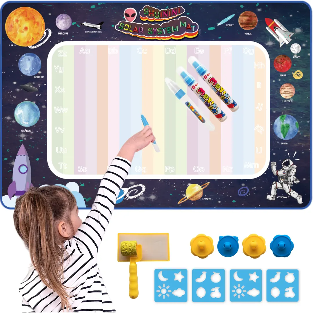 150*100cm Bildung DIY Aqua Magie Malerei große wasser zeichnung doodle matte Mit Doodle Stift