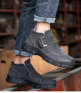 <span class=keywords><strong>Scarpe</strong></span> di sicurezza Unisex JIANKUN estive stivali da saldatore in <span class=keywords><strong>pelle</strong></span> <span class=keywords><strong>scamosciata</strong></span> con punta in acciaio Anti-fracassa maglia Anti-foratura stivale primavera autunno - Product Image 3
