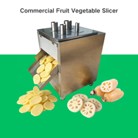 Commerciële roestvrijstalen plantainsnijmachine, bananenchips-snijder, aardappel-, groente- en fruitsnijder voor voedselproductielijn