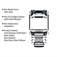 Kit de Carrocería Estilo SRT para Automóvil, Kit de Parachoques Delantero y Trasero, Actualización al Estilo SRT 2015 para Dodge Charger 2015-2023