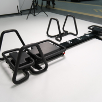 Équipement de yoga et de fitness haut de gamme, lit en aluminium noir, Micro Xformer, machine de Pilates Reformer, Microformer