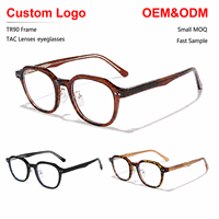 Kacamata Anti Blue Light Frame TR90 Ringan dengan Logo Custom OEM ODM untuk Pria Wanita, Kacamata Optik Sunray Custom Eyewear