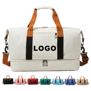 حقيبة رياضية خفيفة الوزن مقاومة للماء من قماش أكسفورد مع شعار مخصص للنساء، حقيبة ترويجية للصالة الرياضية واليوغا - Product Image 1