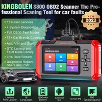 Actualización gratuita de por vida original KINGBOLEN S800 4 sistema herramienta de diagnóstico de coche OBD2 lector de código 15 funciones de reinicio IMMO DPF Adblue
