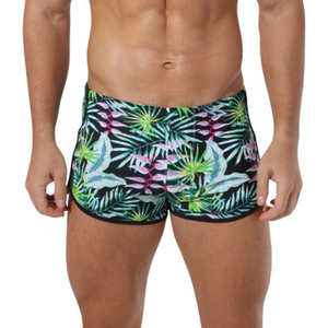 Shorts de Baño Personalizados con Etiqueta Privada para Hombre, Traje de Baño Vintage con Forro de Malla para Vacaciones, Piscina y Playa - Product Image 1