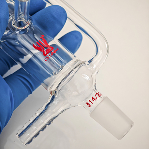 Nouvel ébulateur à huile en verre borosilicate à paroi épaisse pour laboratoire de <span class=keywords><strong>chimie</strong></span> CS Labglass avec raccords de tuyauterie - Product Image 3