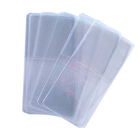 Vente en gros personnalisé 2x2 pouces double poche unisexe PVC vinyle pièce de monnaie Collection support de stockage sûr clair à long terme non plastifié