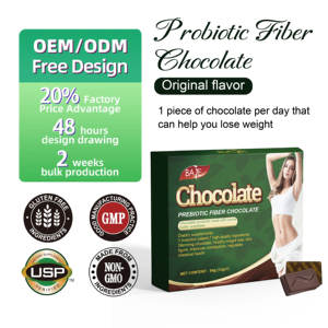 Meilleure qualité OEM ODM Probiotique Detox Supplément amincissant pour la perte de poids Chocolat noir pour adultes Supplément de santé - Product Image 2