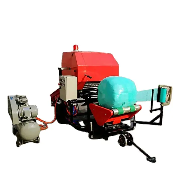Factory direct sell hay baler chaff wrapping machine with round and square shape