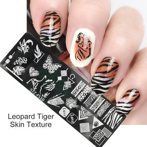 Placas de estampado de <span class=keywords><strong>uñas</strong></span> de animales salvajes, plantillas de Arte de <span class=keywords><strong>uñas</strong></span> con forma de encaje de flor de <span class=keywords><strong>serpiente</strong></span> de Tigre, placa de imagen, plantillas de impresión de <span class=keywords><strong>uñas</strong></span> - Product Image 2