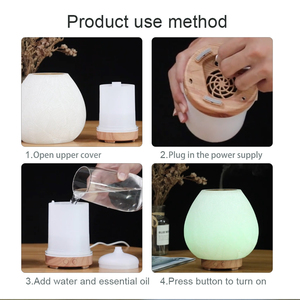 Difusor de aroma + Humidificación + Luz nocturna, para el hogar - Product Image 5