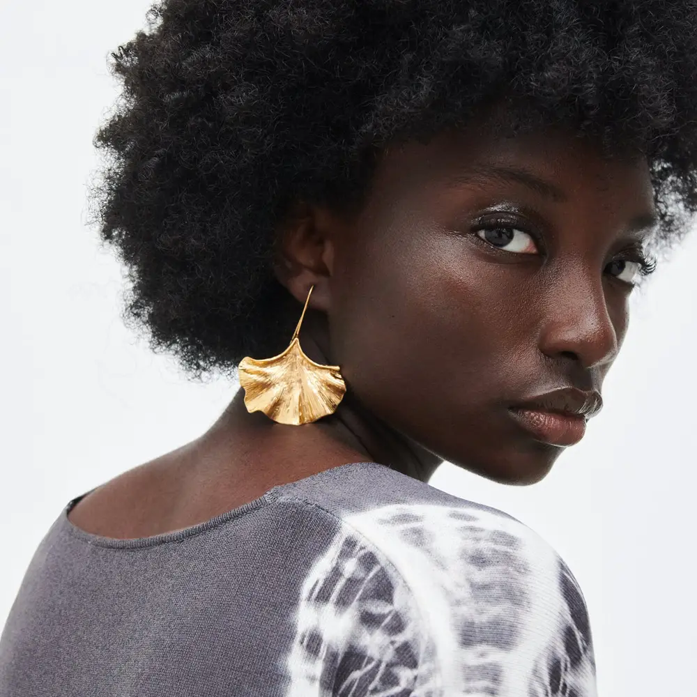 Yingchao 2021 Za Afrikaanse Fashion Statement Vintage Designer Plaat Goud Boho Drop Dangle Oorbellen Voor Vrouwen Sieraden Accessoires