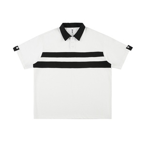 เสื้อโปโลลายทางแฟชั่นสำหรับผู้ชาย - ผ้าเนื้อเบา แห้งเร็ว ทรงทันสมัย เหมาะสำหรับกอล์ฟและสวมใส่ในชีวิตประจำวันอย่างมีสไตล์ - Product Image 3