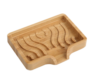 <span class=keywords><strong>Portasapone</strong></span> in Legno Massello Fatto a Mano per Bagno - Vassoio Drenante con Fessure Mantiene il Sapone Asciutto e Ordinato - Product Image 1