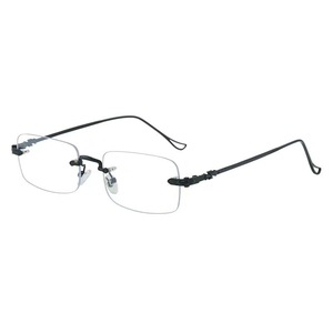 Lunettes de soleil carrées à monture métallique F2 9320, anti-UV, bloquant la lumière bleue, unisexes, légères, pour hommes et femmes - Product Image 3