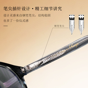 แวนด้า สแควร์ กรอบแว่นตาอะซิเตท F22245 แว่นตาป้องกันแสงสีฟ้าสำหรับผู้ชาย - Product Image 3