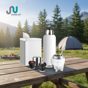 Termo Mate de 1L con Sistema de 3 Tapas, Boquilla con Pajita, Tapa Sellada, Aislamiento al Vacío, Acero Inoxidable para Senderismo <span class=keywords><strong>y</strong></span> Viajes al Aire Libre, Suministro OEM - Product Image 1