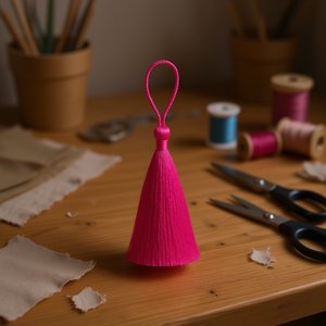 Nappine rosa ILAN Flecus da 8 cm, circa 6 pezzi, per decorazioni e artigianato - Product Image 2