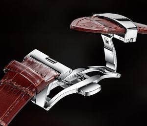 Nhà Máy Hàng Loạt Tùy Chỉnh Thép Không Gỉ Trường Hợp Skeleton Đôi Lịch Mặt Trời Mặt Trăng Giai Đoạn Sáng Người Đàn Ông Tự Động Đồng Hồ Cơ Khí - Product Image 6