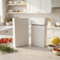 Scatole all'ingrosso in cartone bianco con laminazione opaca per caramelle lunghe e confezioni di caffè liquido soft-pack