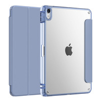 Nouvel étui pliable magique hybride à dos transparent pour étui ipad air 11 pouces 2024