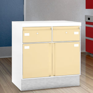 Gabinete Dental <span class=keywords><strong>de</strong></span> Doble Acceso y Altura <span class=keywords><strong>de</strong></span> Mostrador <span class=keywords><strong>de</strong></span> 800 mm, <span class=keywords><strong>de</strong></span> Acero Inoxidable, con Bandejas Extraíbles y Mecanismo <span class=keywords><strong>de</strong></span> Bloqueo, para Uso Hospitalario - Product Image 4