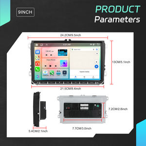 Podofo 9 ''<span class=keywords><strong>4</strong></span> + 64GB <span class=keywords><strong>CarPlay</strong></span> Autoradio Android Auto GPS/WiFi/BT/FM/RDS pour VW PASSAT /GOLF /JPOLO /TOURAN /SEAT/ALTEA - Product Image 5