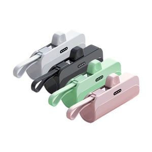 Cute Design Pink Colour Powerbank Portable Small Capsule Pocket Size 5000mah Power Bank for Girl - Product Image 3