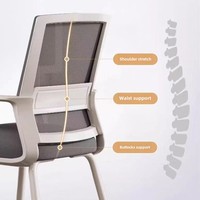 Vente en gros de chaise de bureau noire dossier confortable en forme d'arc longue séance caractéristiques conception simple pour chaise de formation de conférence