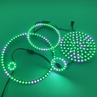 Jam Dinding LED Terlaris 60led Ultra Terang WS2812 5050 Panel Lampu LED RGB dengan Driver Terintegrasi