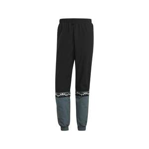 Pantalones deportivos Adidas para hombre con diseño de trébol en rodajas, color negro/gris, 100 % auténticos - Product Image 3