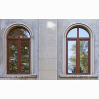 Ventanas de Aluminio con Marco Arqueado de Nuevo Diseño, Ventanas Abatibles de Madera y Aluminio
