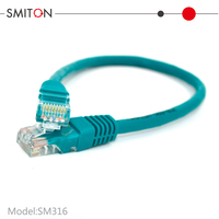 Câble de raccordement réseau UTP Cat6, connecteur RJ45, câble Ethernet, gaine en PVC, 23AWG