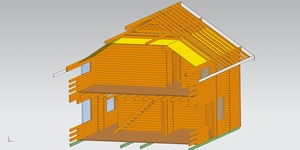 Cabaña familiar para 4 personas al aire libre <span class=keywords><strong>Casa</strong></span> grande tradicional de madera Villa para vivir Alquilar - Product Image 2