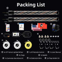 Luces LED Láser Tipo Antena Duraderas para Todoterreno 2026 con Control Remoto por Aplicación, Luces Láser sin Antena para UTV ATV RZR