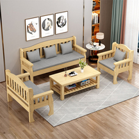 Meubles de salon Simple moderne petit canapé en bois banc familial