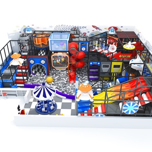 Nuevo Diseño de Parque Infantil Interior con Temática Espacial, Tobogán Grande Comercial para Interiores, Equipo de Parque de Diversiones para Niños - Product Image 1