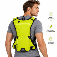 Sac à dos d'hydratation 2L avec poche à eau en TPU, léger, en tissu Ripstop, pour course à pied, randonnée, cyclisme, marathon